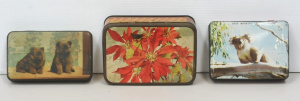 Lot 122 - 3 x vintage Australian Biscuit & Confectionary Tins - Sunrise 'Goo