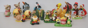 Lot 123 - Group lot Vintage & Modern Novelty Salt & Peppers inc Japanese