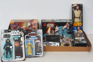 Lot 133 - Large lot - Vintage & Modern Packaged Kids Star Wars Toys - Carded