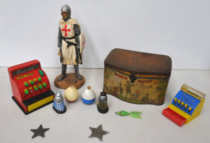 Lot 143 - Group of vintage and retro toys and kids items inc Pascall Robin Hood