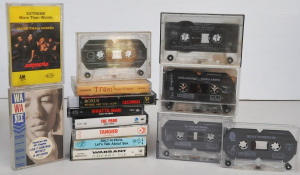 Lot 144 - Group of vintage cassette albums and ingles in attractive miniature ch