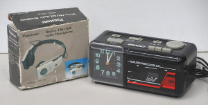 Lot 165 - 2 x Vintage Audio Items incl Iraida FMAM Radio Cassette Player Alarm C