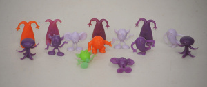 Lot 173 - Group of vintage Crater Critters cereal toys - some af