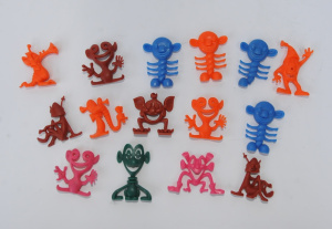 Lot 175 - Group of vintage Astro-Nits cereal toys - some af