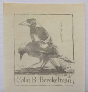 Lot 187 - Sydney Long (1871 - 1955) Unframed Bookplate for Colin B Berckelman -