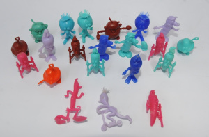 Lot 188 - Group of vintage Vegetable Sports cereal toys - some af