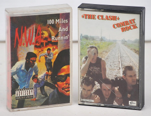 Lot 192 - 2 x Australian issue Cassette Tape Albums - The Clash 'Combat Rock' (E