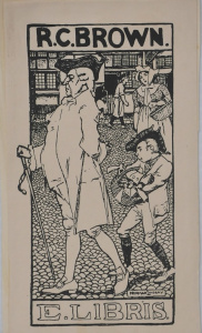 Lot 196 - Norman Alfred William Lindsay (1879 - 1969) Unframed Bookplate for RCB