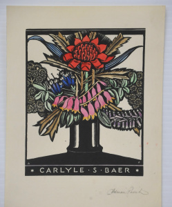 Lot 197 - Adrian George Feint (1894 - 1971) Unframed Hand coloured Wood Engravin