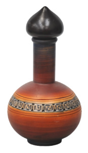 Lot 223 - Mid Century Pottery Genie Bottle by Beit Hayotser - Israel - central i