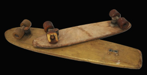 2 x Vintage Skateboards One w Hansaflex Wheels & Webcraft Trucks & Anoth