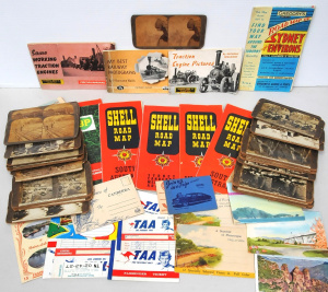 Group lot - Mixed Ephemera - heaps Australian & other Stereoscope Views incl