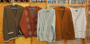 Lot 11 - Group of vintage woollen cardigans c1970s inc Sutex, La Trieste, Leamor