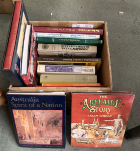 Lot 32 - Box lot of Australian Reference Books inc Australian Pioneers, Spirit o