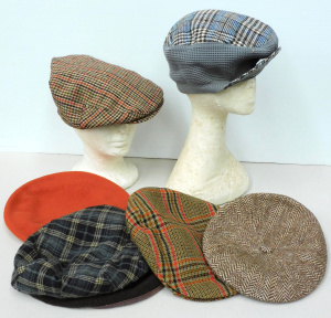 Lot 39 - Group lot - Vintage Mens Driving or Flat Caps - mainly Tweed & Tart