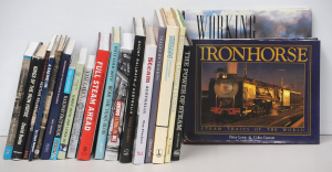 Lot 76 - Box lot Train books in Hc Full Steam Ahead, Steam Aust Kings of the Iro