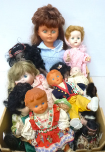 Lot 89 - Box Lot of Mostly Vintage Dolls inc, Pedigree Walker, Large Regal, 2 x