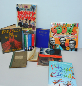 Lot 113 - Mixed lot of interesting books and a set of Goons records, inc a volum