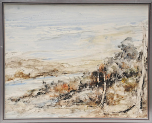 Lot 123 - John Latham Waterhouse (1933 - 2011) Framed Oil Painting - River Scene