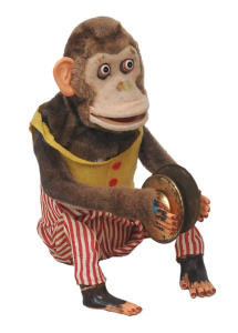Lot 149 - 1950s Japanese Tin Toy Battery Operated Musical Jolly Chimp Toy produc