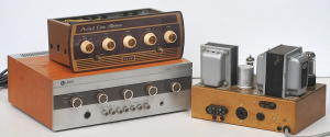 Lot 164 - 3 x Vintage Valve Amplifiers incl Leak Point One Stereo valve pre ampl