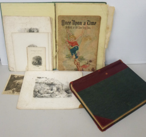 Lot 195 - Group lot of various 19thC etchings, prints, lithographs etc, partial