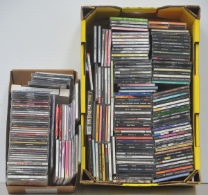 Lot 90 - 2 x Boxes of CDs Singles & Albums incl Fatboy Slim, NWA, Nirvana, G