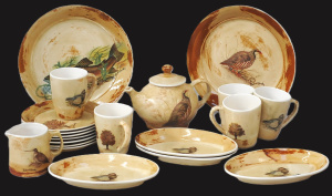 Lot 100 - Lot Robert Gorden Pottery w Images of Wildlife & Trees incl Plates