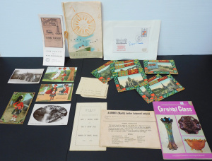 Lot 102 - Mixed lot of ephemera, mostly early to mid 20thC, inc Scottish postcar