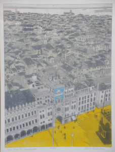 Lot 123 - John Brunsden (British, 1933 - 2014) Large gilt framed Etching & A