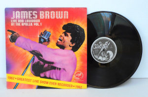 Lot 137 - Vintage c1980s Vinyl Lp Record - James Brown Live & Lowdon at The