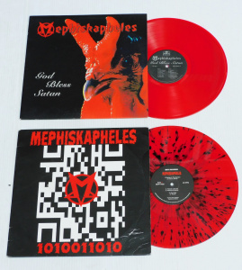 Lot 171 - 2 x modern Mephiskapheles Vinyl Lp Recpords - God bless Satan & 11