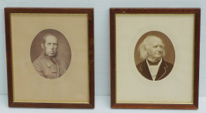 Lot 205 - 2 x c1900 Framed Albumen Photographs - Portraits of Sir Robert Porrett