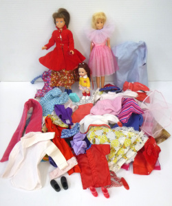 Group lot inc Vintage 1960s Skipper, Skooter Dolls, a later Kelly Club Melody Do