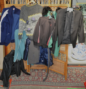 Lot of Ladies Jackets incl Puma Track Top, Hell Bunny Coat, Woollen Jumpers