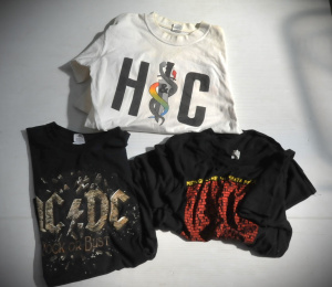 Lot 24 - 3 x Australian Rock n Roll T-Shirts incl ACDC, Hunters & Collector