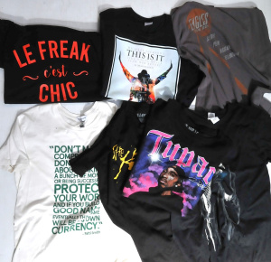 Lot 28 - Mixed Band T-Shirts incl Tupac, The Eagles, Seal, Micheal Jackson, Patt
