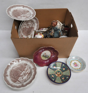 Lot 56 - Boxed lot Mixed inc Royal Albert china, Glass Perfume bottle, China min