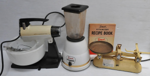 Lot 75 - 3 vintage kitchen appliances inc Semak Vitamiser with original recipe b