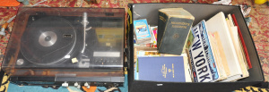 Lot 77 - Lot of Mixed Items incl Vintage Sanyo Stereo Music System, Assorted Eph