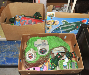 Lot 88 - Lot of Mixed Vintage Thunderbirds Plastic Playsets & Vehicles incl