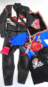 Lot 89 - Lot Mixed Clothing incl WM Leathers Motorcycle Full leather Riding Suit