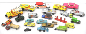 Lot 127 - Group lot of vintage die-cast vehicles inc Lesney, Hot Wheels (inc Red