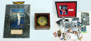 Lot 134 - Group lot inc Military Signed Sir Thomas Blamey picture, German Sew em