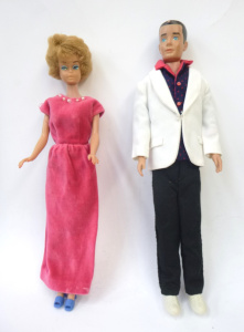 Lot 163 - Vintage 1960's Dolls inc Bubble Cut Barbie and Ken