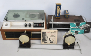 Lot 186 - Group of vintage audio and related items inc Copal Saehan Solid State