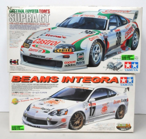 Lot 199 - 2 x Boxed Tamiya 110 Scale High Performance RC Cars incl Part Built Be