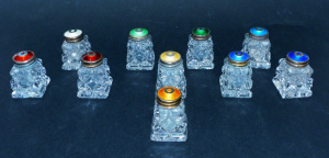 Lot 202 - Collection of 10 David Andersen (Norway) crystal, Stirling silver and