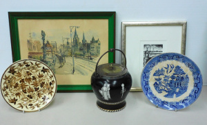 Lot 217 - Mixed Group lot Rialto Ware Neo Classical Black & White Biscuit Ja