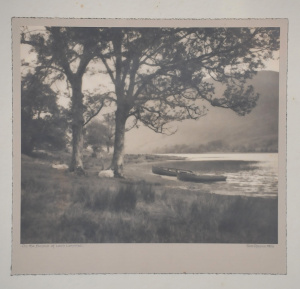 Lot 226 - George Chance (1885 - 1963) Framed B&W Photograph - On the Banks o